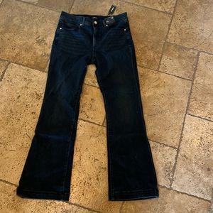Size 12 mid rise boot cut jeans from express.